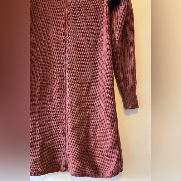 Aritzia Wilfred Seville 100% Merino Wool Knit Dress Size XS In Pink Rose - Picture 8 of 14